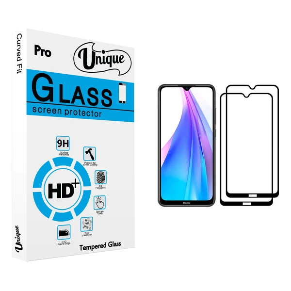 محافظ صفحه نمایش يونيک مدل +Clear مناسب برای گوشی موبایل شیائومی Redmi Note 8T بسته دو عددی