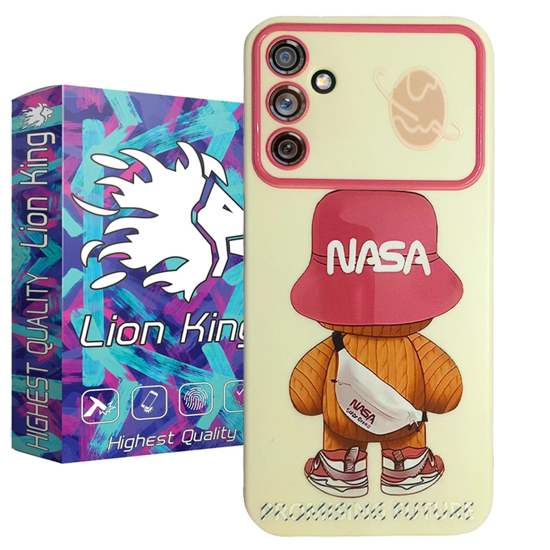 کاور لاین کینگ مدل خرس و ناسا مناسب برای گوشی موبایل سامسونگ Galaxy A34 5G