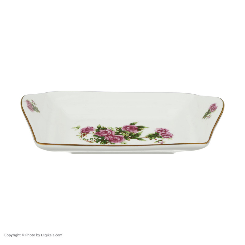 ظرف کره شرکت صنایع چینی تقدیس  طرح گل سرخ