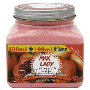 اسکراب لایه بردار پوست مکس لیدی مدل Pomegranate حجم 600 میلی لیتر