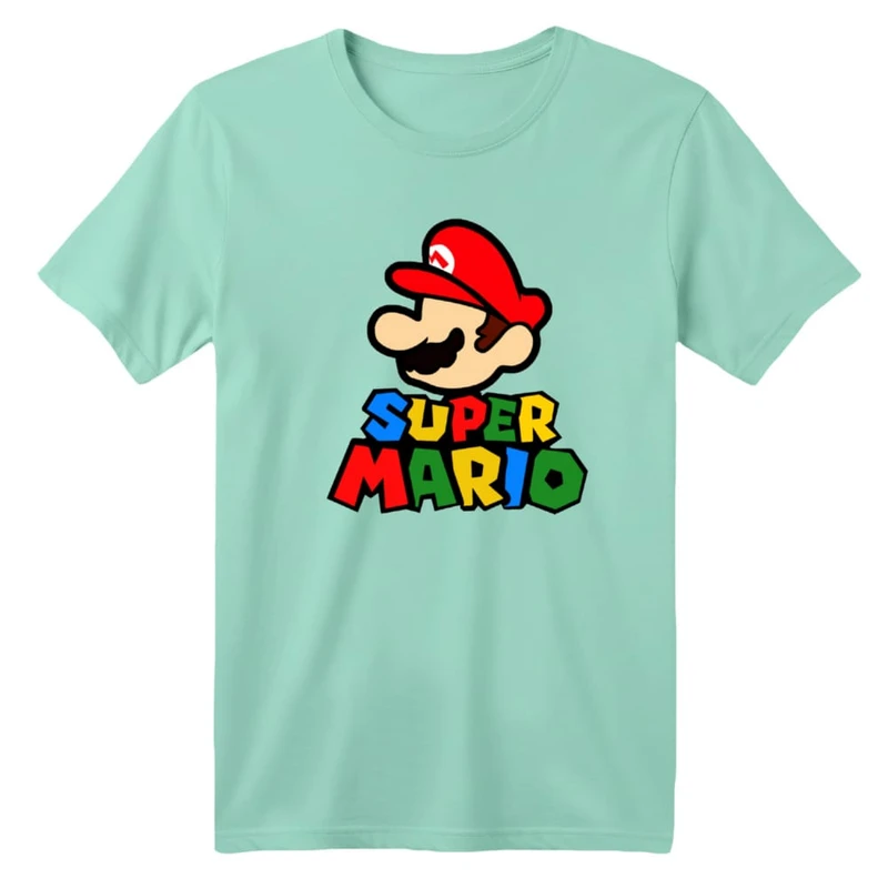 تی شرت آستین کوتاه بچگانه مدل سوپر ماریو
