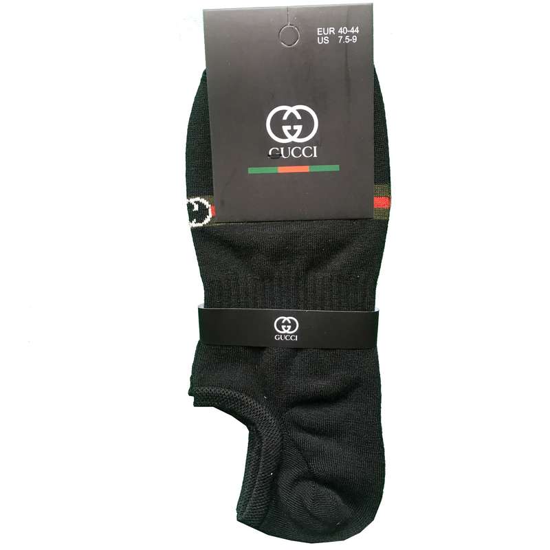 جوراب ورزشی مردانه مدل زیر قوزکی کد GU-BL543 رنگ مشکی