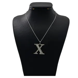 گردنبند نقره زنانه دلی جم طرح X کد D 686