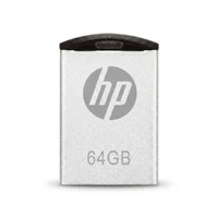 فلش مموری اچ&zwnj;پی مدل V222W ظرفیت 64 گیگابایت با بدنه فلزی مقاوم در برابر اثرانگشت و لک، مناسب انتقال فایل&zwnj;های حجیم و سازگار با ویندوز 7 تا 8.1
