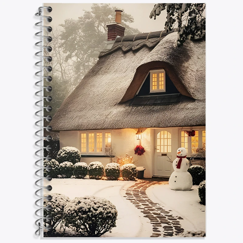 دفتر نت موسیقی 50 برگ خندالو طرح خانه ی زمستانی کد F8268