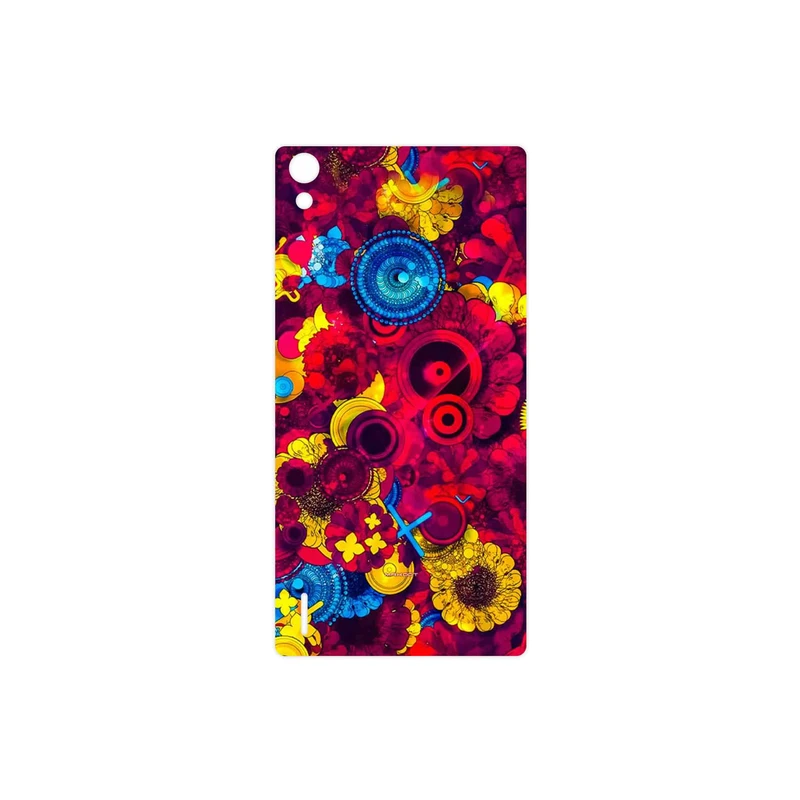 برچسب پوششی ماهوت مدل Vector Flower Garden Digital Art مناسب برای گوشی موبایل هوآوی Ascend P7