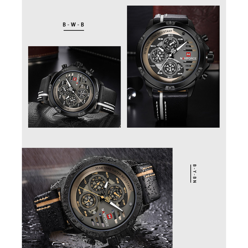 ساعت مچی عقربهای مردانه نیوی فورس مدل 91-10 کد 02 ساعت مچی عقربهای مردانه نیوی فورس مدل 91-10 کد 02