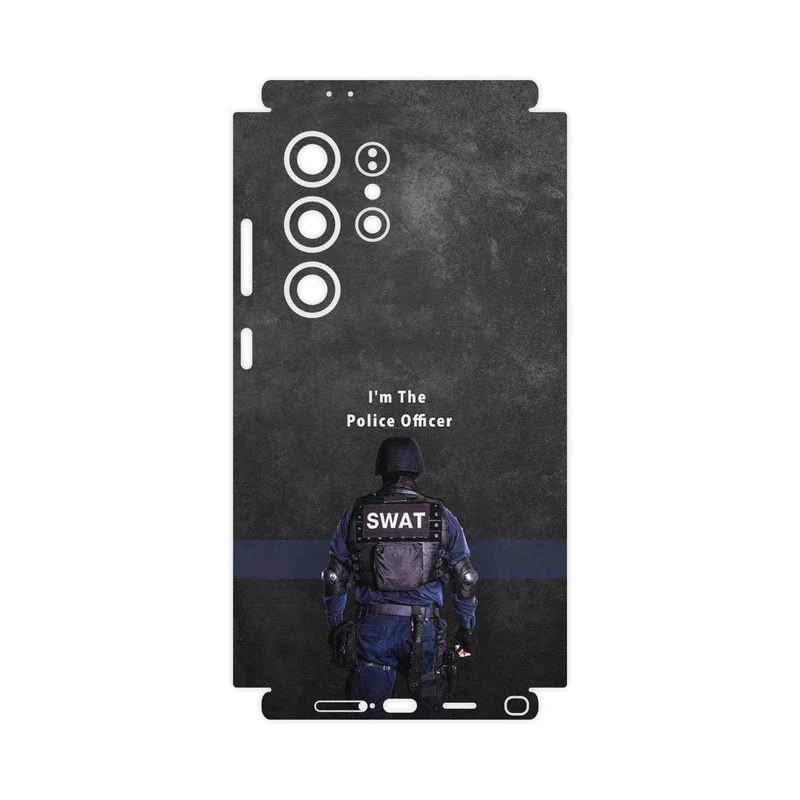 برچسب پوششی ماهوت مدل Police Officer-FullSkin مناسب برای گوشی موبایل سامسونگ Galaxy S24 Ultra
