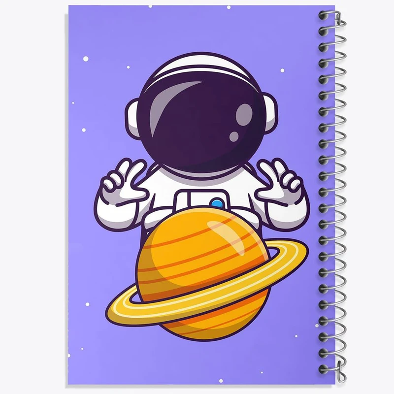 دفتر مشق 50 برگ خندالو مدل فضانورد کد 25085