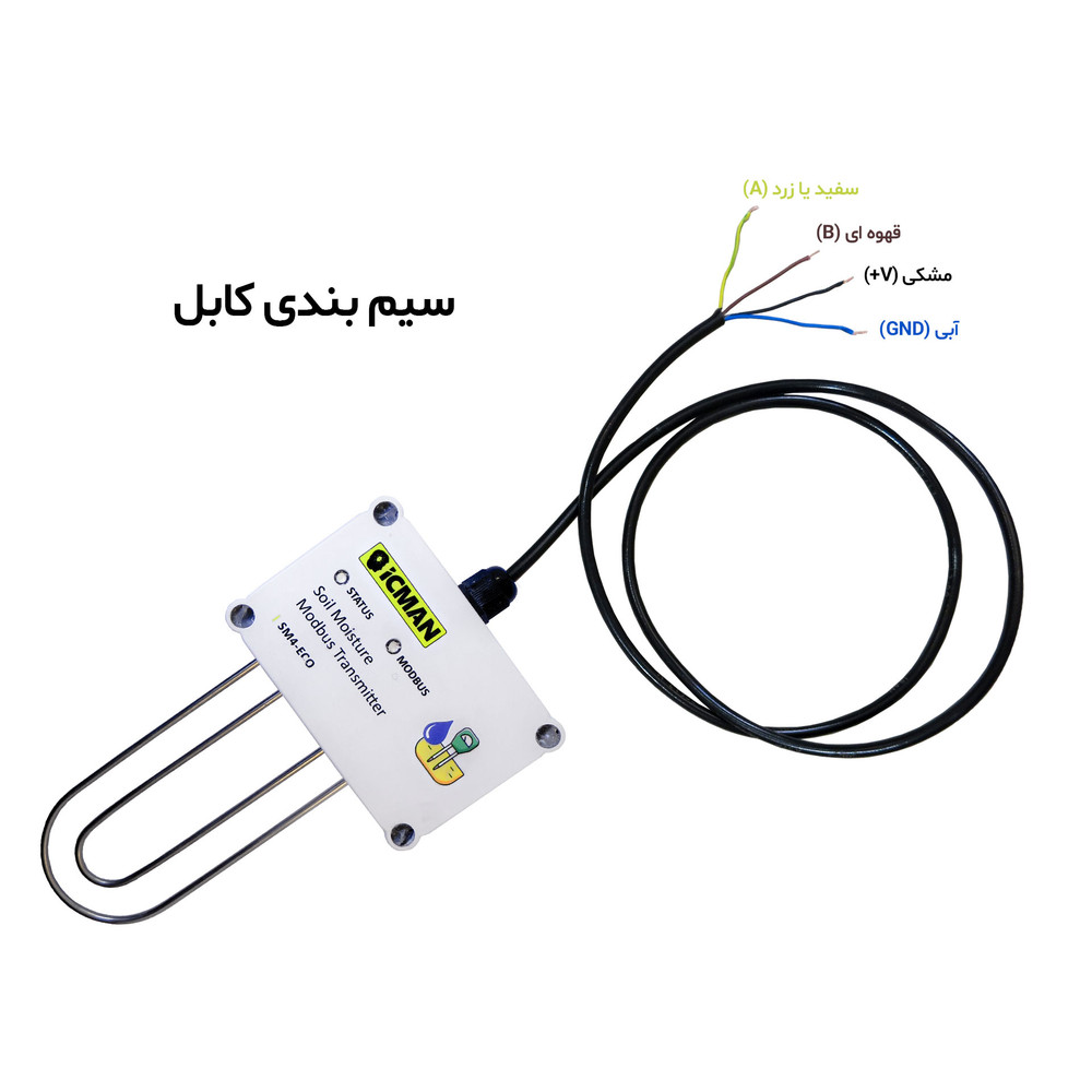 سنسور رطوبت خاک مدباس مدل SM4-ECO . دفنی