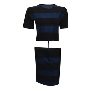 ست نیم تنه و دامن زنانه مدل Madison کد tm-1741 رنگ سرمه ای