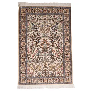 فرش دستباف یک و نیم متری طرح اصفهان کد 4030430