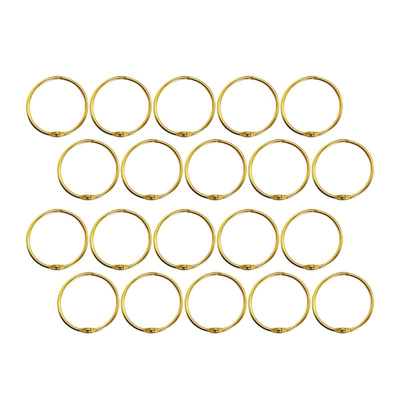 حلقه کلاسور مدل قفل دار کد gold30 بسته 20 عددی