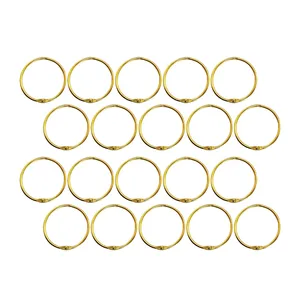 حلقه کلاسور مدل قفل دار کد gold20 بسته 20 عددی