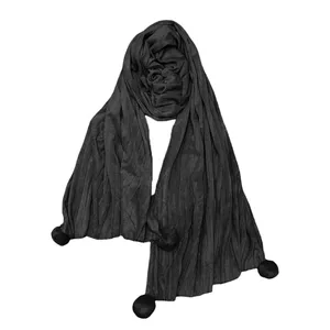 شال زنانه مدل پشمی پاییزه منگوله دار