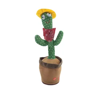 اسباب بازی ناب سل مدل کاکتوس موزیکال چراغدار شارژی طرح کلاه دار