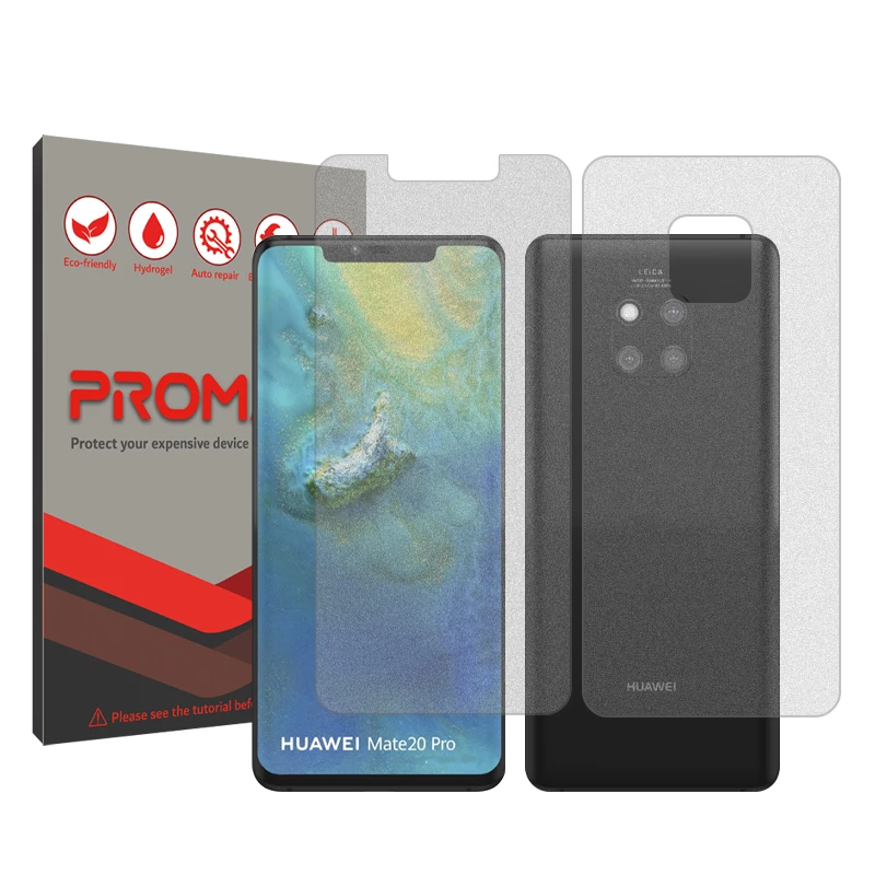محافظ صفحه نمایش مات پرومیت مدل Resistant مناسب برای گوشی موبایل هوآوی Mate 20 Pro به همراه محافظ پشت گوشی