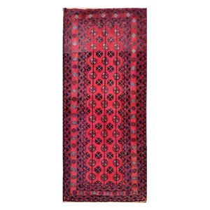 فرش قدیمی دستباف کناره طول دو و نیم متر مدل MG1