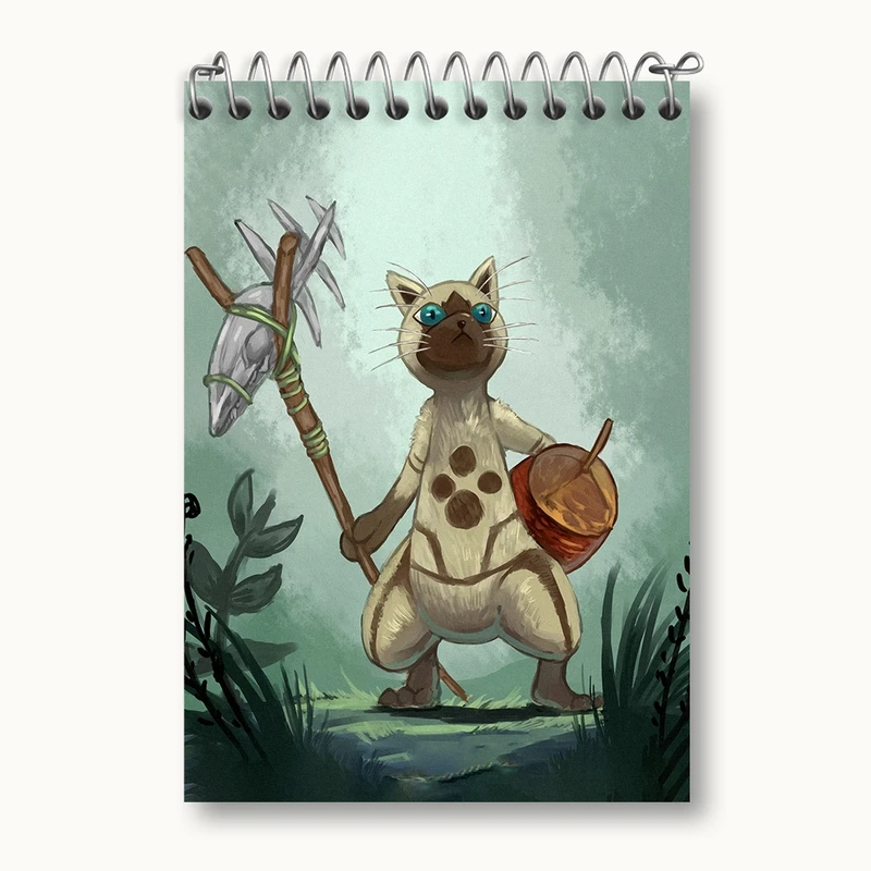 دفتر یادداشت 50 برگ خندالو مدل بازی شکارچی هیولا (Monster Hunter) کد 33259