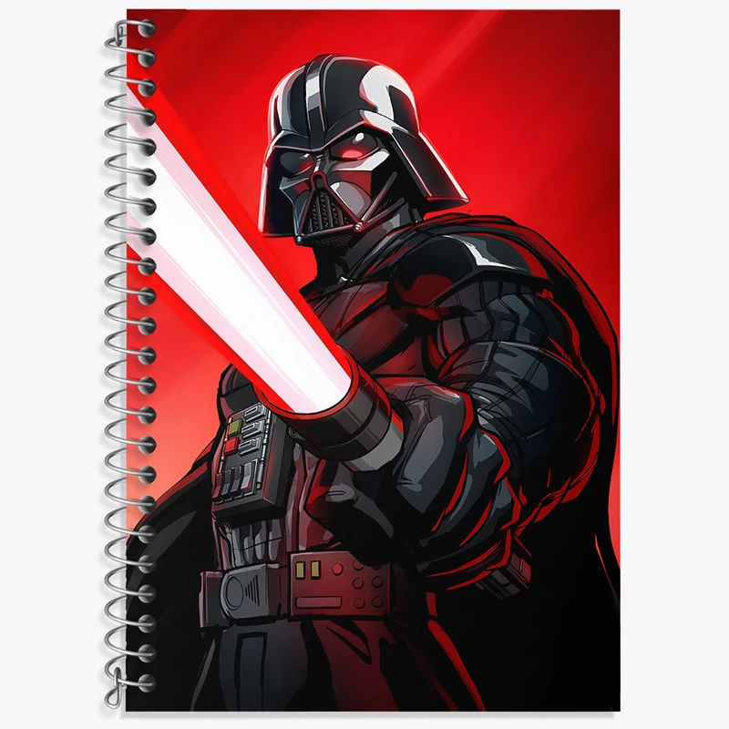 دفتر زبان 50 برگ خندالو مدل سه خط طرح جنگ ستارگان (Star Wars)  کد N4965