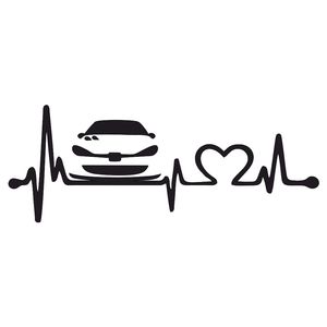 نقد و بررسی برچسب بدنه خودرو ماتریسیو طرح ضربان قلب ماشین 206 کد M19 توسط خریداران