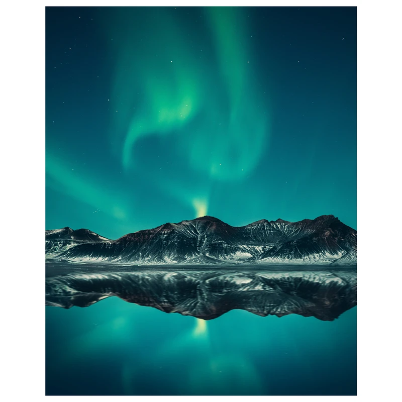 فرش پارچه‌ای مدل فرشینه طرح شفق های شمالی کد AR3059760