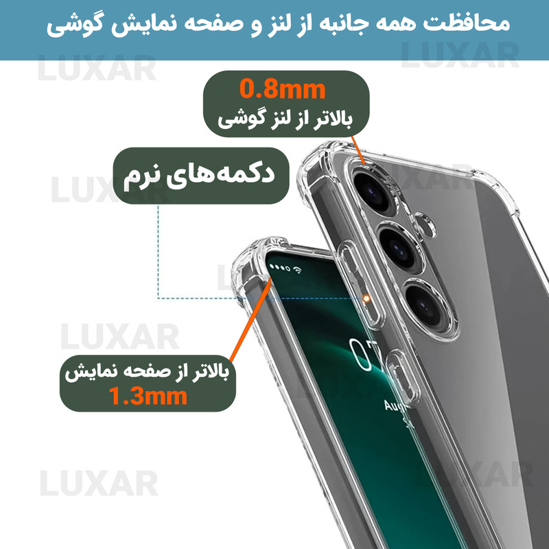 کاور لوکسار مدل s25fe _Unicom مناسب برای گوشی موبایل سامسونگ Galaxy S25 FE
