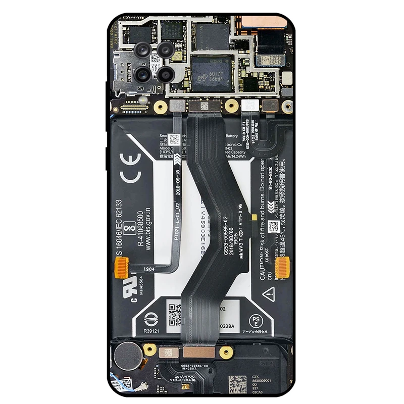 کاور مگافون طرح برد موبایل مدل 8004 مناسب برای گوشی موبایل سامسونگ Galaxy M12 / F12       