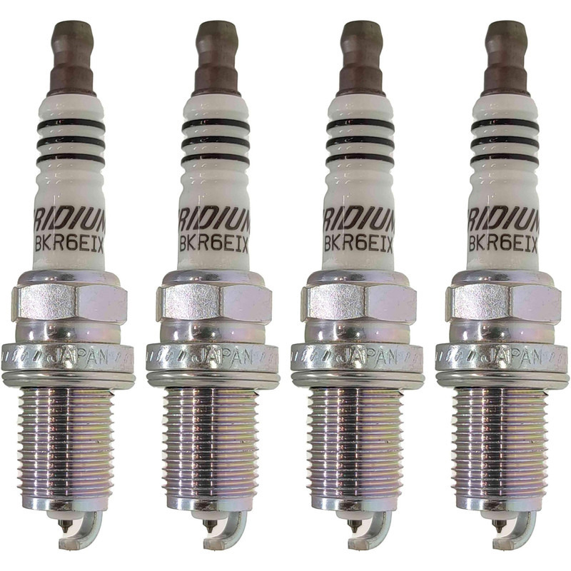 شمع خودرو ان جی کی مدل BKR6EIX-6418 پایه کوتاه بسته 4 عددی