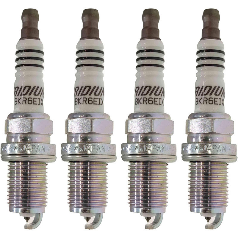 شمع خودرو ان جی کی مدل BKR6EIX-6418 پایه کوتاه بسته 4 عددی