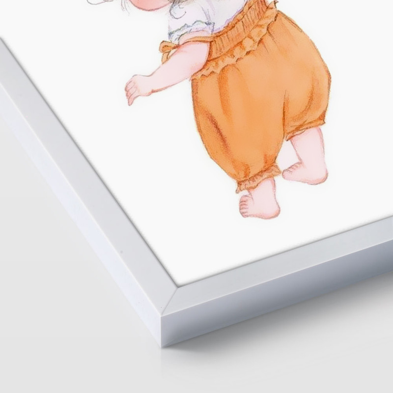 تابلو اتاق کودک مدل دختر بازیگوش مجموعه 3 عددی