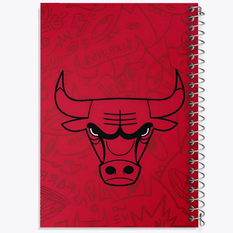 دفتر ژورنال نویسی 50 برگ خندالو مدل نقطه ای طرح Chicago Bulls کد N4485