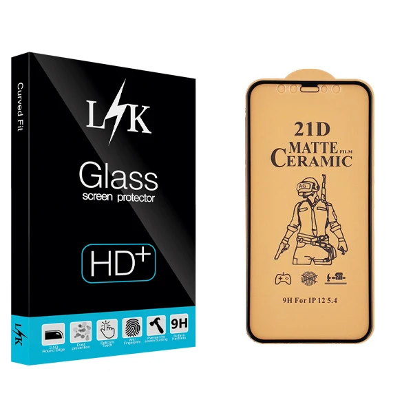 محافظ صفحه نمایش سرامیکی ال کی مدل +LITE مناسب برای گوشی موبایل اپل iPhone 12 mini