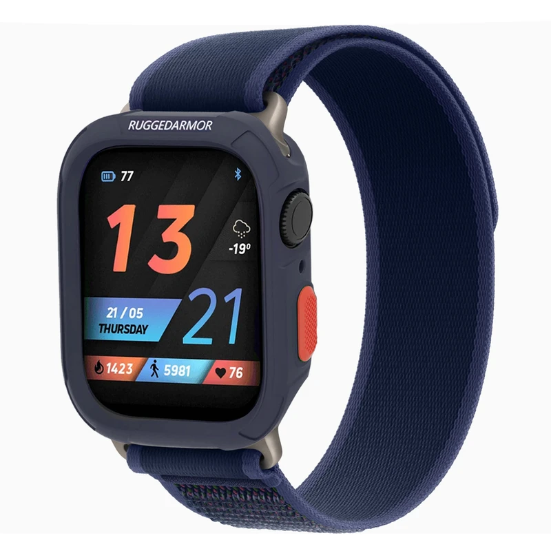 بند اسپریگ مدل Rugged Trail مناسب برای اپل واچ Series SE 2022 44mm / SE 2021 44mm / Series 5 44mm / Series 6 44mm / SE 44mm به همراه کاور