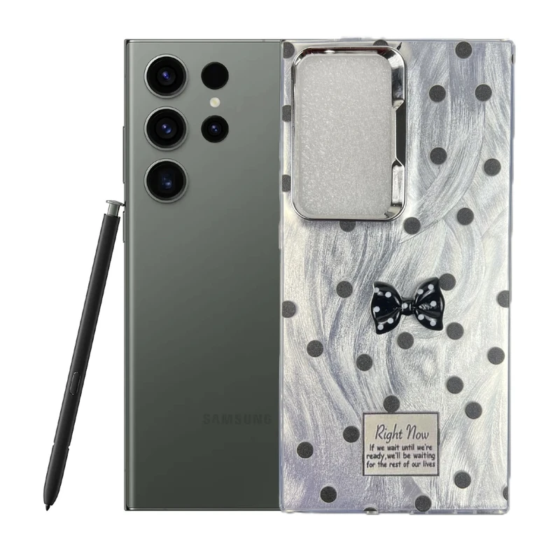 کاور طرح پاپیون خال خالی مناسب برای گوشی موبایل سامسونگ Galaxy S23 Ultra