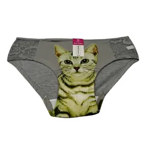 شورت زنانه مدل گربه رنگ طوسی