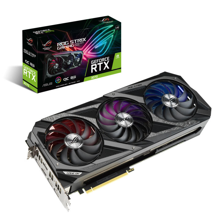 کارت گرافیک ایسوس مدل ROG Strix RTX 3070 Ti O8G
