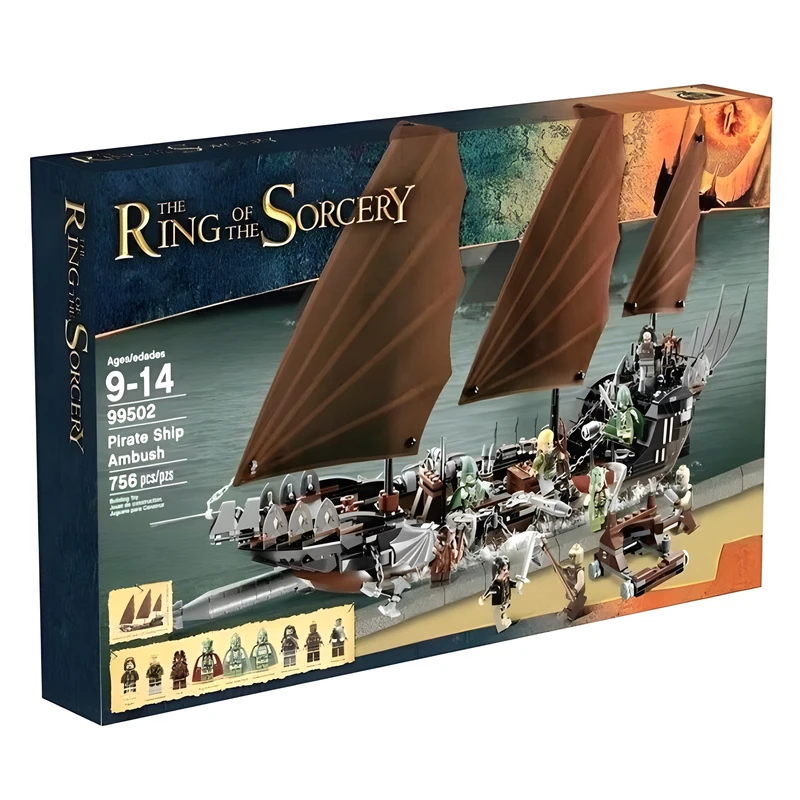 ساختنی 756 تکه مدل کشتی ارباب حلقه ها کد 99502