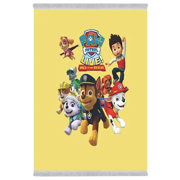 فرش پارچه‌ای دفه مدل فرشینه هازان مخمل طرح فانتزی کد 3361