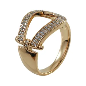 انگشتر زنانه ژوپینگ مدل شکیل کد AAE-127