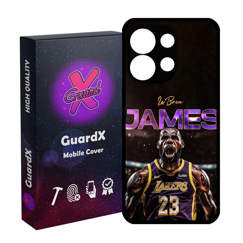 کاور گارد ایکس طرح Lebron James مدل 10715 مناسب برای گوشی موبایل شیائومی Redmi Note 13 4G