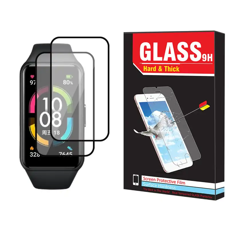 محافظ صفحه نمایش نانو هارد اند تیک مدل NHT مناسب برای ساعت هوشمند آنر Band 6 بسته دو عددی