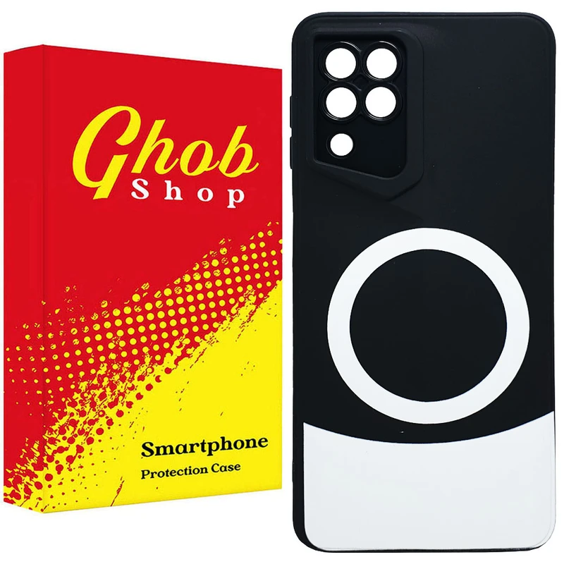 کاور قاب شاپ مدل مگ سیف طرح دو رنگ مناسب برای گوشی موبایل سامسونگ Galaxy A22 4G