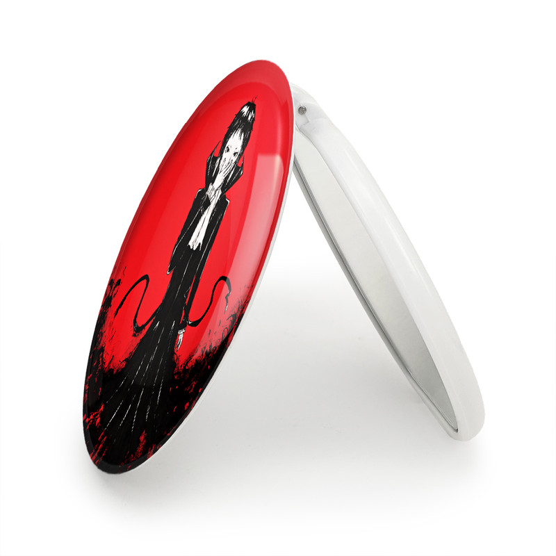 آینه جیبی خندالو طرح آکوتاگوا انیمه سگ های ولگرد بانگو مدل تاشو کد 15667