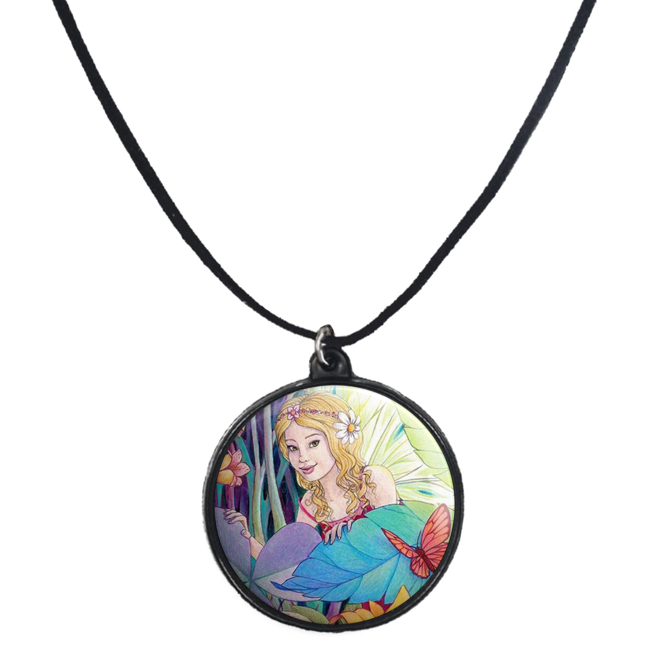 گردنبند پرمانه طرح دخترونه کد pmb.4316 مدل دو طرفه