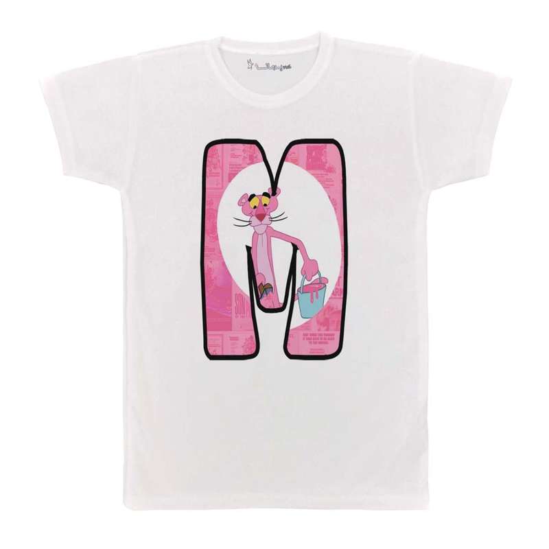 تی شرت بچگانه پرمانه طرح پلنگ صورتی کد pmt.4717