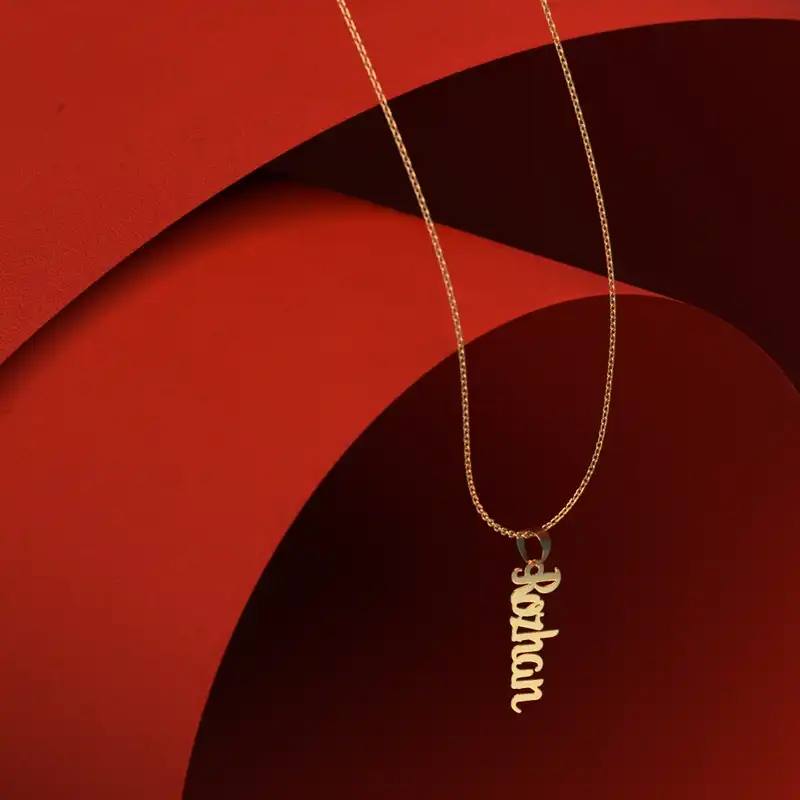 گردنبند طلا 18 عیار زنانه مدوپد مدل rozhan