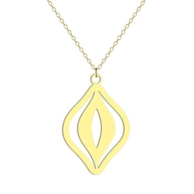 گردنبند طلا 18 عیار زنانه مدل هلالی