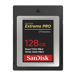 کارت حافظه CFEXPRESS سن دیسک مدل Extreme Pro TYPE B CARD کلاس 10 استاندارد UHS-II U3 سرعت 1700mbps ظرفیت 128 گیگابایت