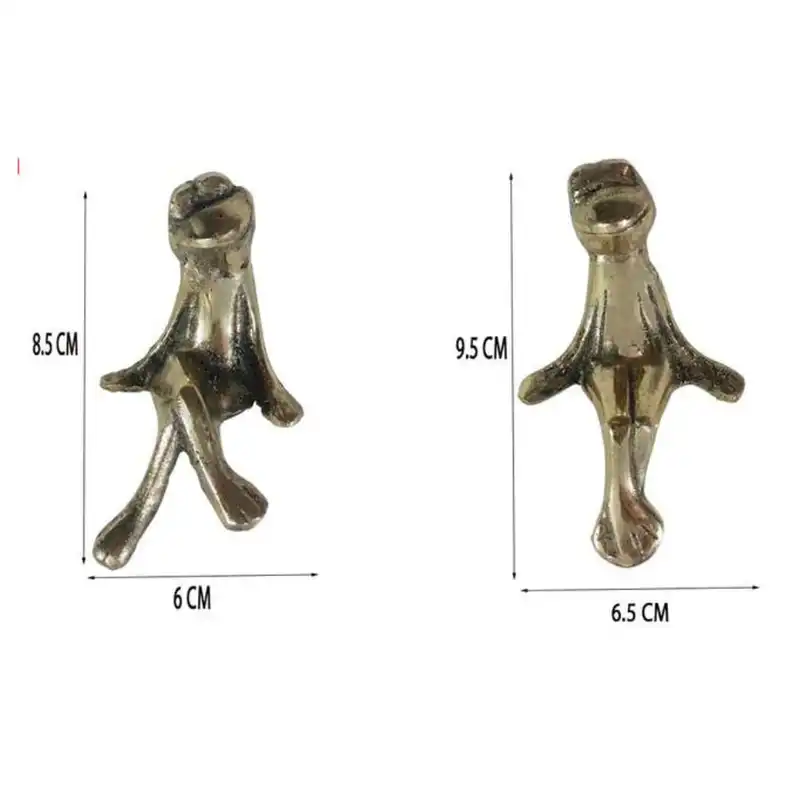 دکوری برنجی مدل قورباغه نشسته مجموعه 2 عددی